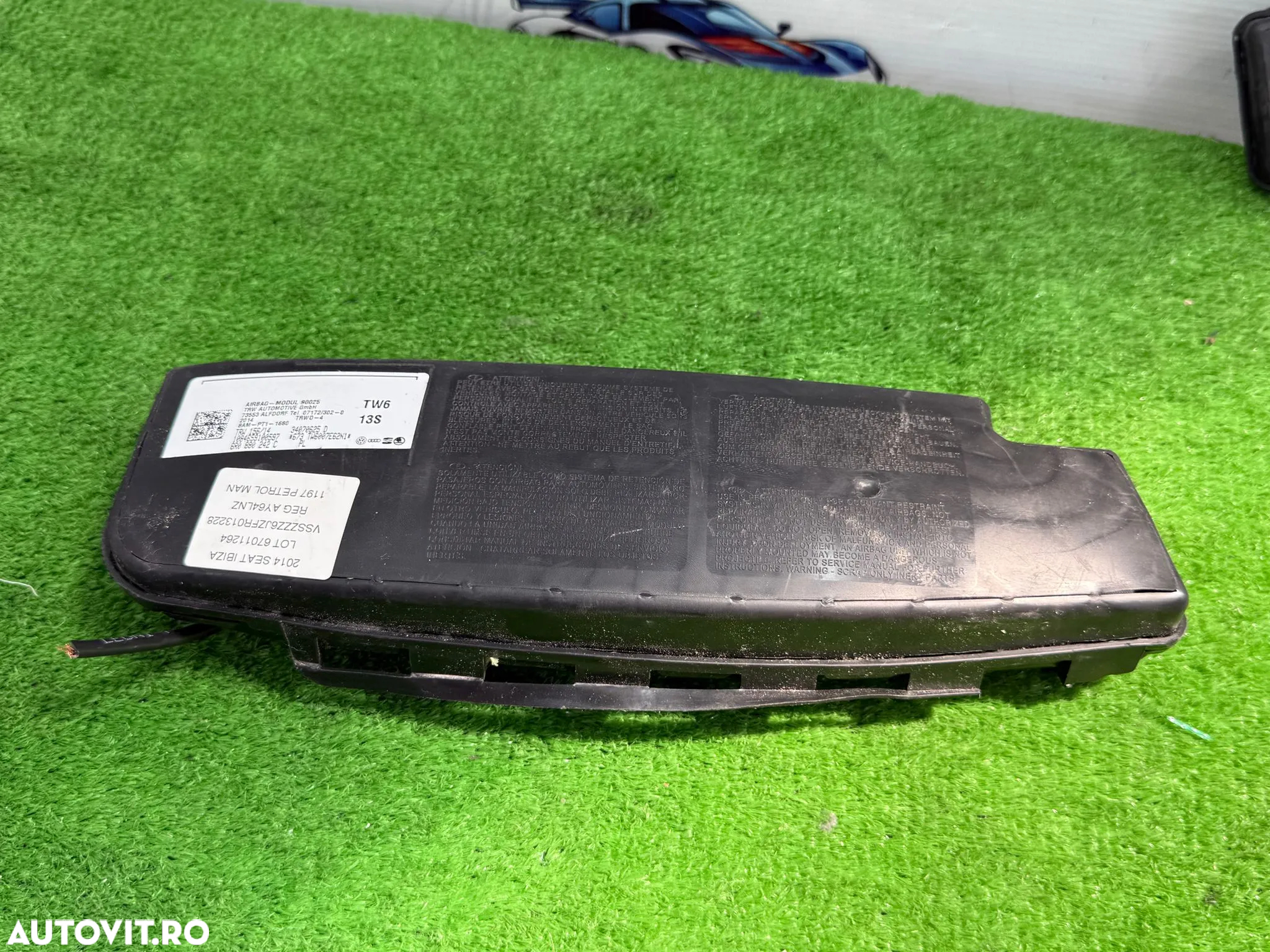 AIRBAG SCAUN DREAPTA ( 2 BUC.) SEAT IBIZA 2014 / VOLKSWAGEN POLO SE TD 2015 COD OEM 6R0880242C 6RS8800242 - 3