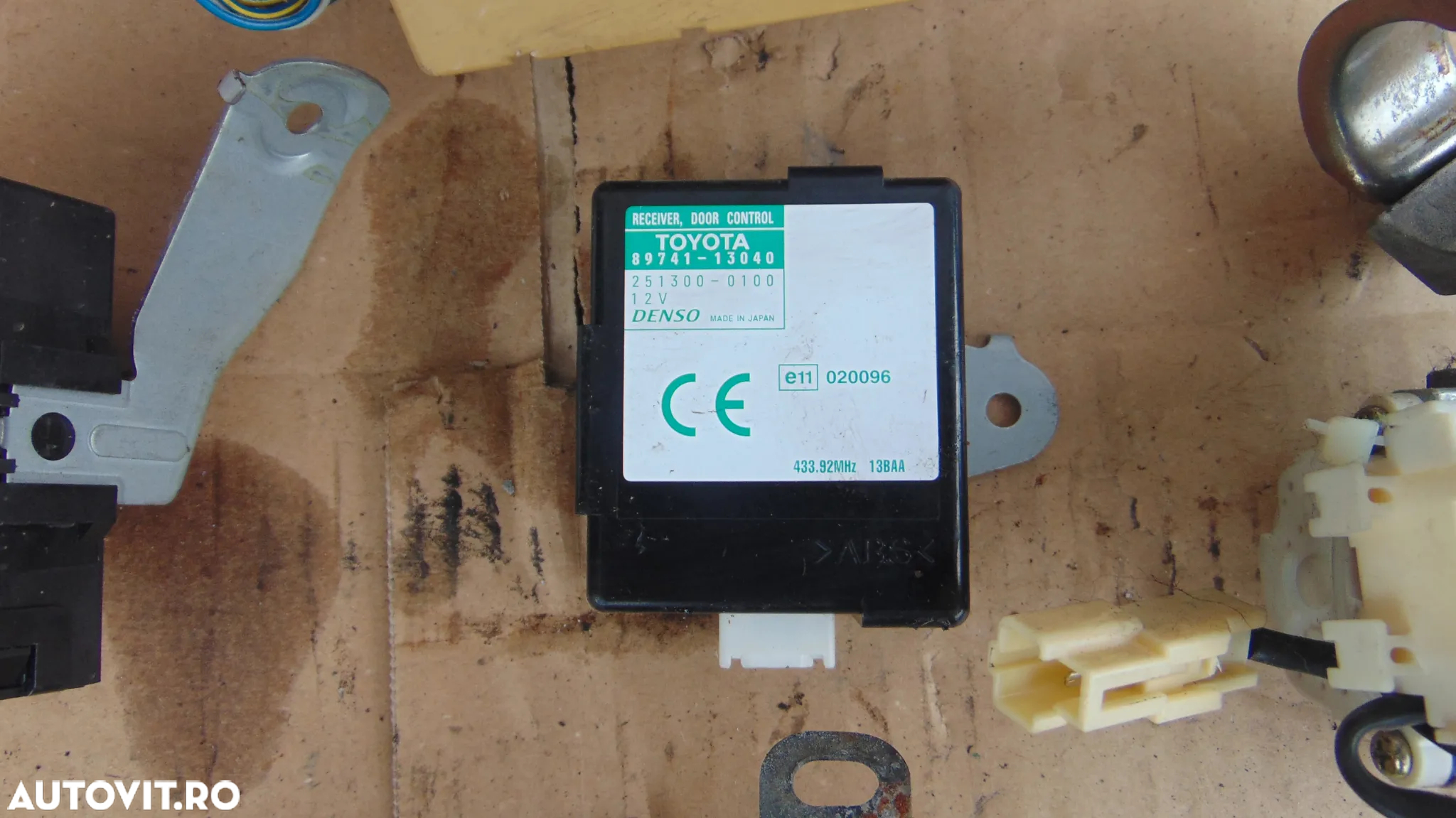 Kit pornire toyota corolla verso 2.0 ecu calculator motor releu imobilizator modul contact cu cheie - 5