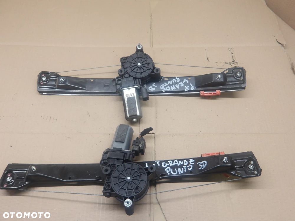 FIAT GRANDE PUNTO HB 3D 05-09 PODNOŚNIK SZYBY PRAWY LEWY PRZÓD PRZEDNI 51786728 - 1