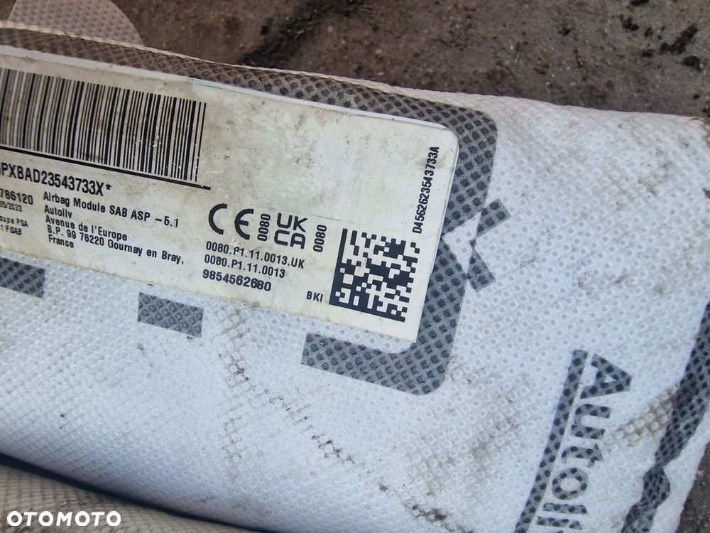 airbag poduszka fotela citroen c4 iii lewa 9854562380 lub prawa 9854562680 - 2
