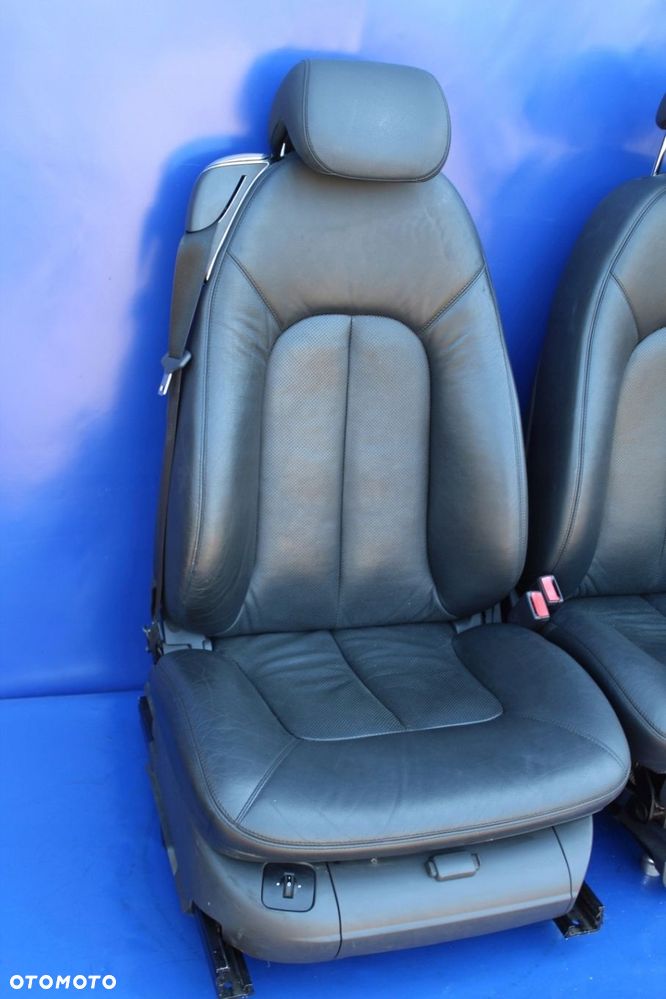 Fotele komplet  kanapa czarne perforowane Mercedes W215 C215 CL CL500 Lift - 5