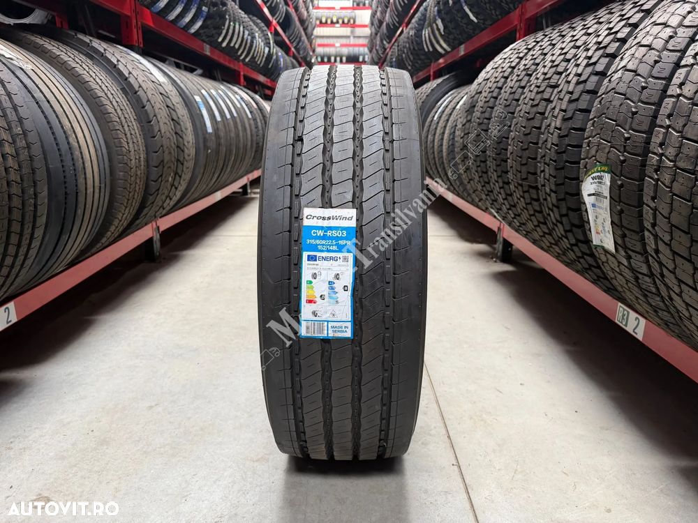 Anvelopa NOUA M+S* Regional 315/60R22.5 Crosswind CW-RS03 152/148L - D, B, A, 69dB Directie - 2