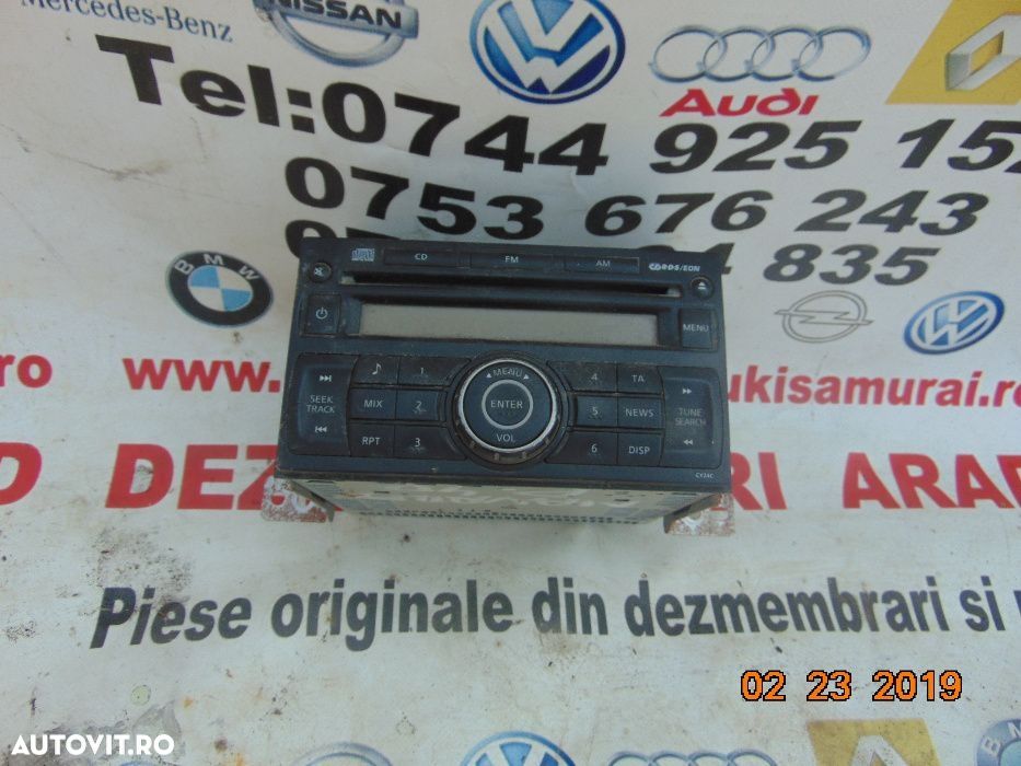 Radio CD Nissan Navara 2005-2011 Pathfinder dezmembrez Navara 2.5 - 1