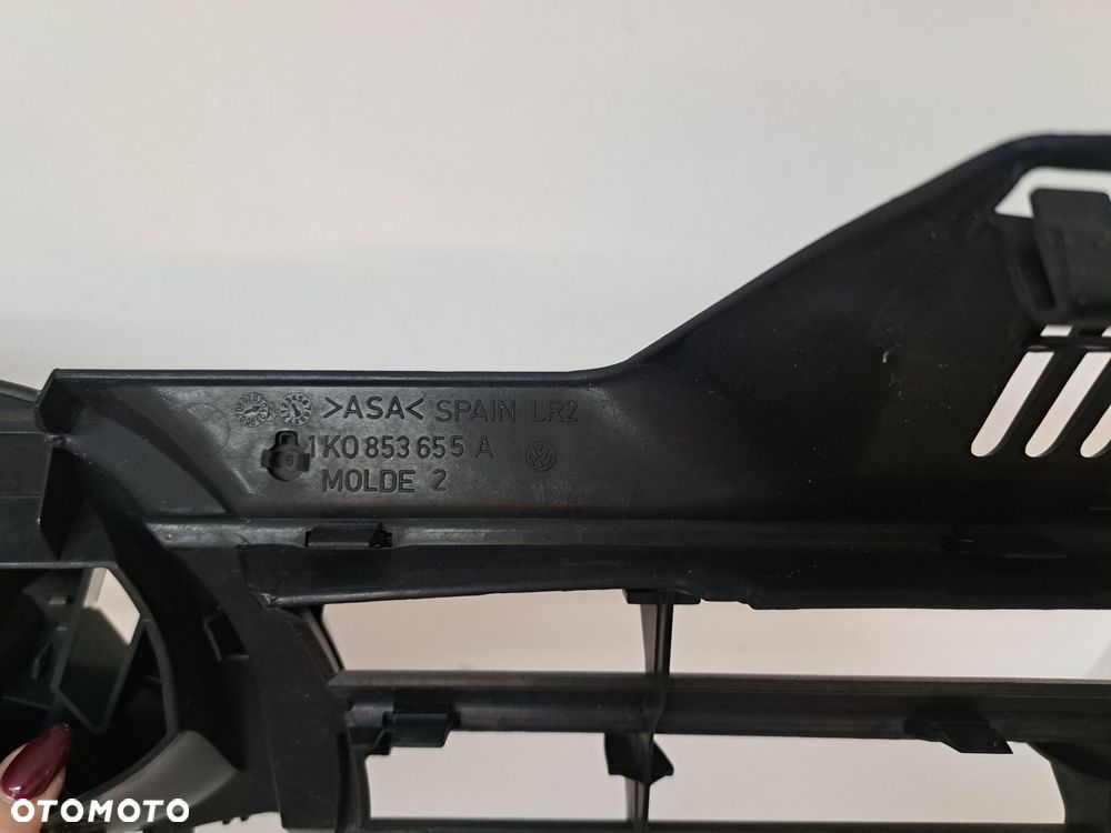 VW GOLF 5 V LC9Z  ATRAPA GRILL ZDERZAKA PRZÓD 1KO853655A - 9