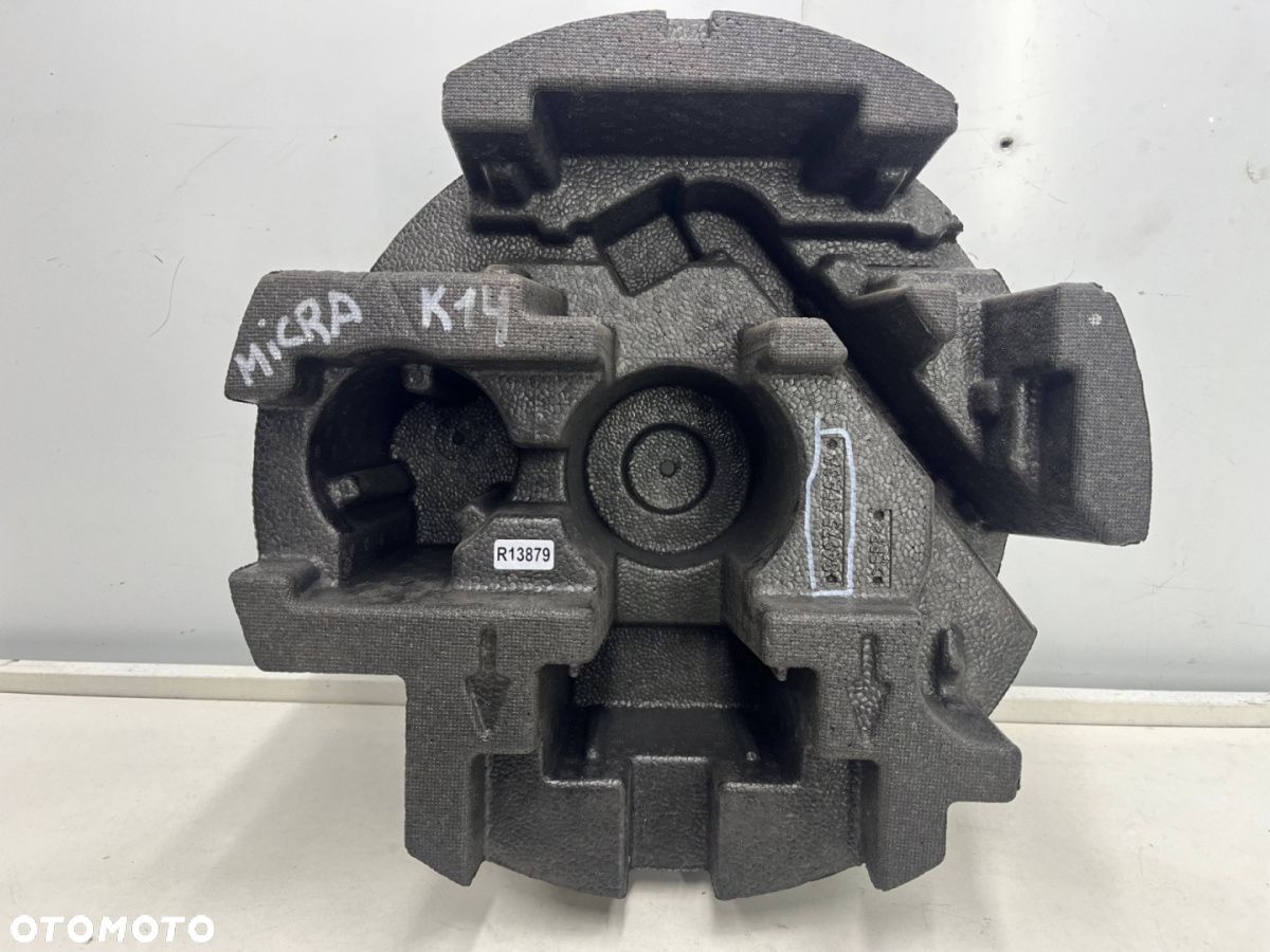 Wkład koła zapasowego Nissan Micra K14 16-22r. styropian bagażnika na zestaw narzędzi 84975-5fa3a - 1