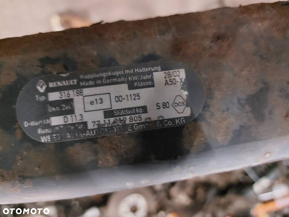 HAK HOLOWNICZY + TABLICZKA + WIĄZKA RENAULT ESPACE IV 7711219805 - 4