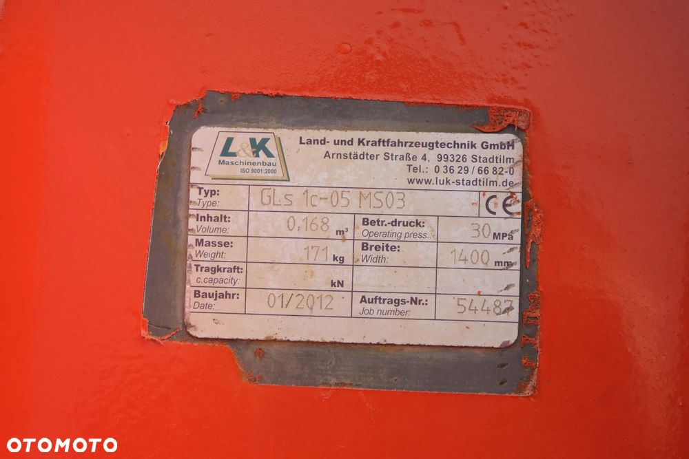 łyżka skarpowa 140cm  lehnhoff MS 03 do koparki 5-10 ton - 4