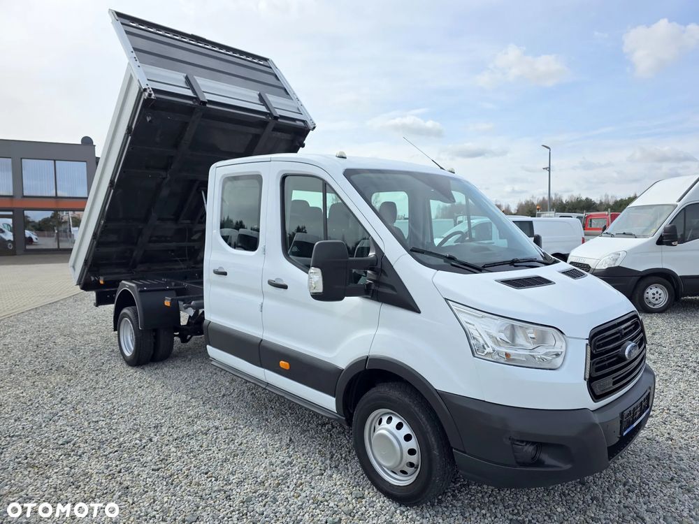 Ford TRANSIT 2,0 TDCI 170 KONNY WYWROTKA 3 STRONNA DOKA BRYGADÓWKA 7 OSOBOWA KLIMA WEBASTO LEDY 150T/KM PRZEBIEGU BLIŻNIAKI DO 3,5T WYWROT GWARANCJA - 33