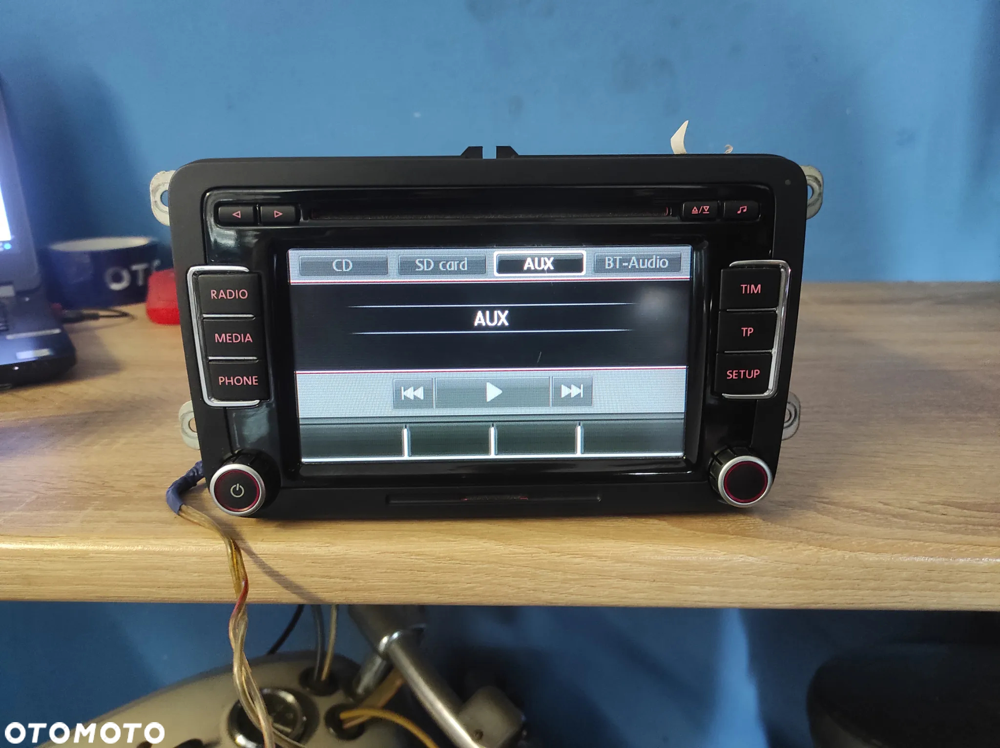 RADIO ODTWARZACZ TIM RCD 510 ROZKODOWANE VW PASSAT B6 B7 CC TIGUAN GOLF 5 6 TOURAN CADDY JETTA 3C8035195 WSYŁKA !!!! - 2