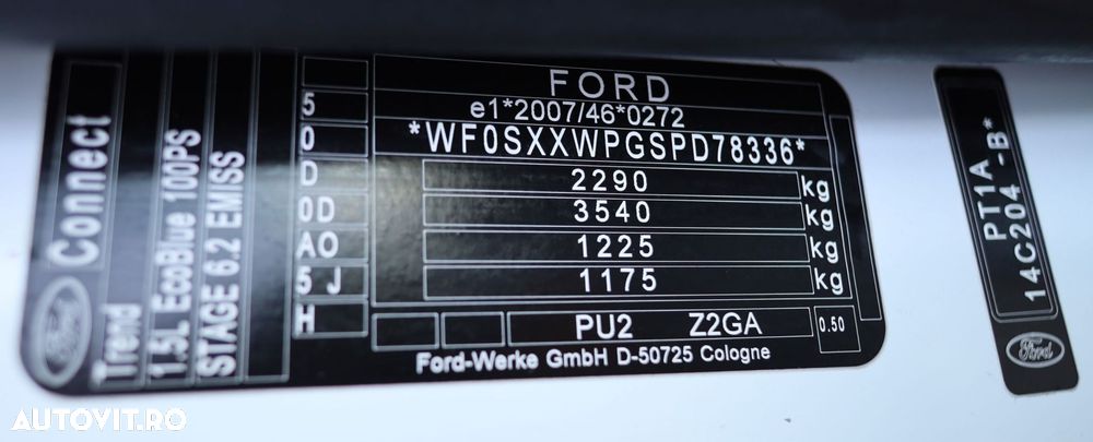 Ford Transit Connect 5 locuri  1.5 tdci - 23