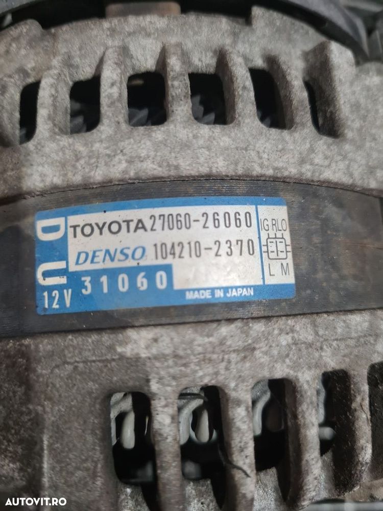 Alternator Toyota Rav 4 III Facelift 2.2 Diesel 2010 - 2012 150CP 2200CC 2ADFHV 2ADFTV ... - 5