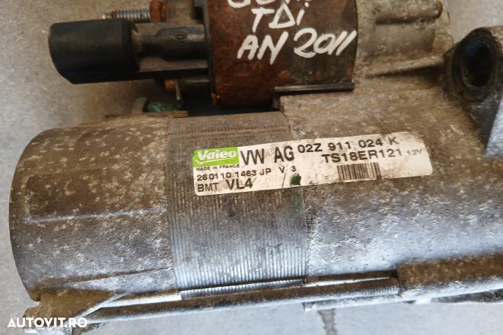 Electromotor 02Z911024K 02Z911024K Volkswagen VW Golf 6 [2008 - 2015] - 4