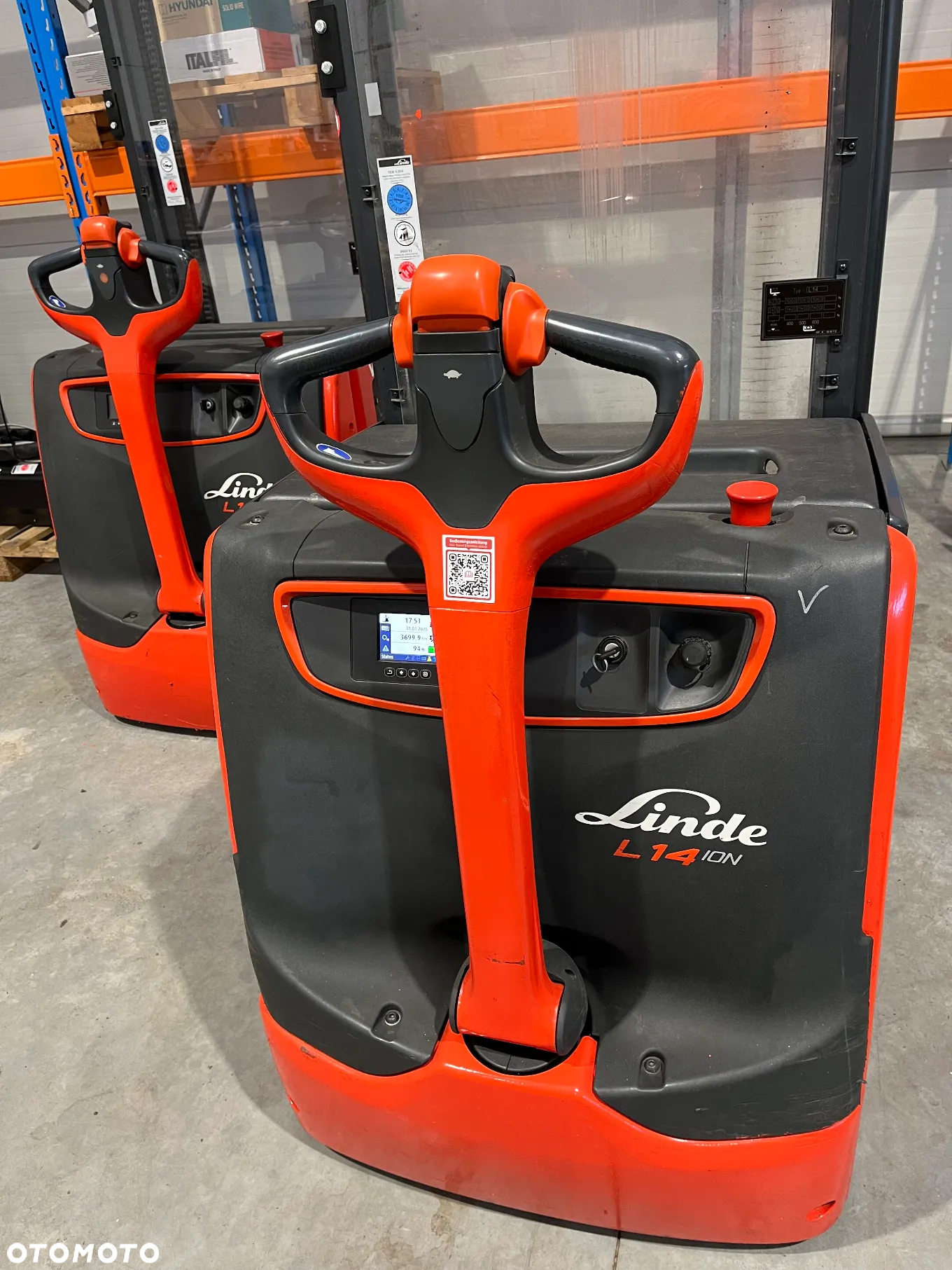 Linde L14-1173-01 Wózek podnośnikowy, elektryczny paleciak z masztem wysokiego składowania - 5