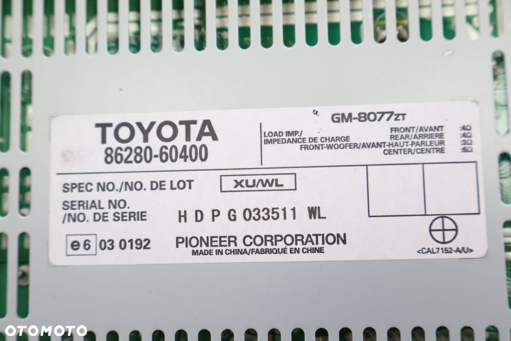 TOYOTA LAND CRUISER 200 08-11 WZMACNIACZ 86280-60400 - 3