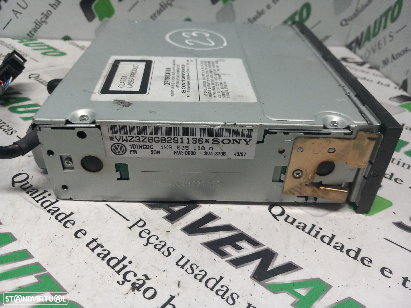 Caixa Cds / Leitor Cds / Dvd Volkswagen Golf V (1K1) - 2