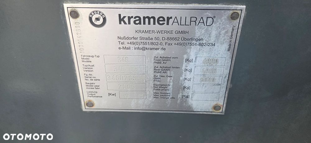 Kramer Kramer 850 szczęka+widły, 2006r, 4200 mtg, z Niemiec - 12