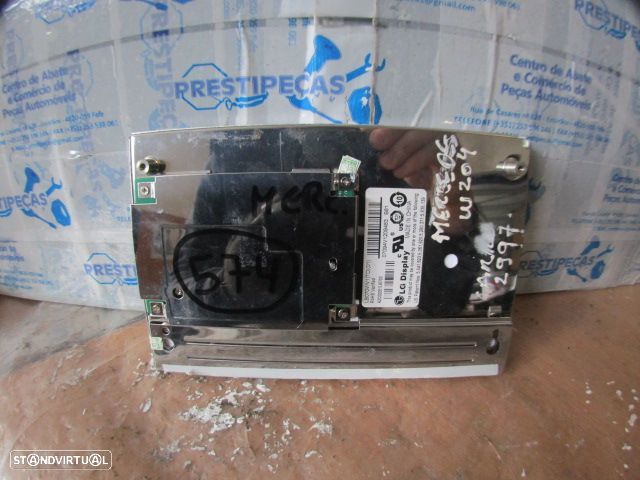 Display Relogio LB070WV1 A2C00051047 MERCEDES W204 2008 C220 Cdi 170Cv 5P PRETO - 2