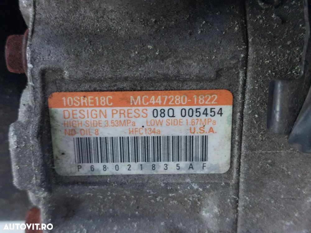 Compresor clima Grand Cherokee 4 3.0 CRD 2011 2012 2013 2014 2015 68202995AA / P68021835ad / MC447280-8180 - 6
