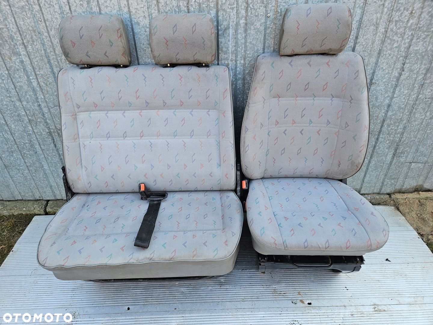 VW T4 FOTEL FOTELE SIEDZENIE KIEROWCY PASAZERA KOMPLET - 1