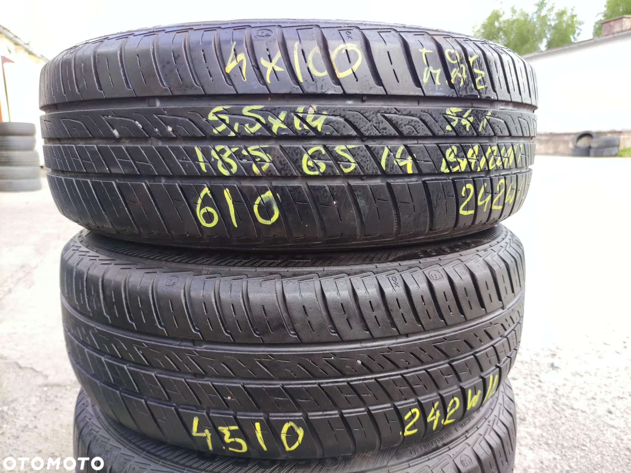 4x100 Felgi Stalowe Stal 14 Koła Letnie Lato HYUNDAI I10 GETZ ACCENT KIA RIO PICANTO MAZDA 323 DEMIO 2 SUZUKI BALENO TOYOTA YARIS COROLLA Legnica ALU-RAD 185/65 4,5-6mm - 5