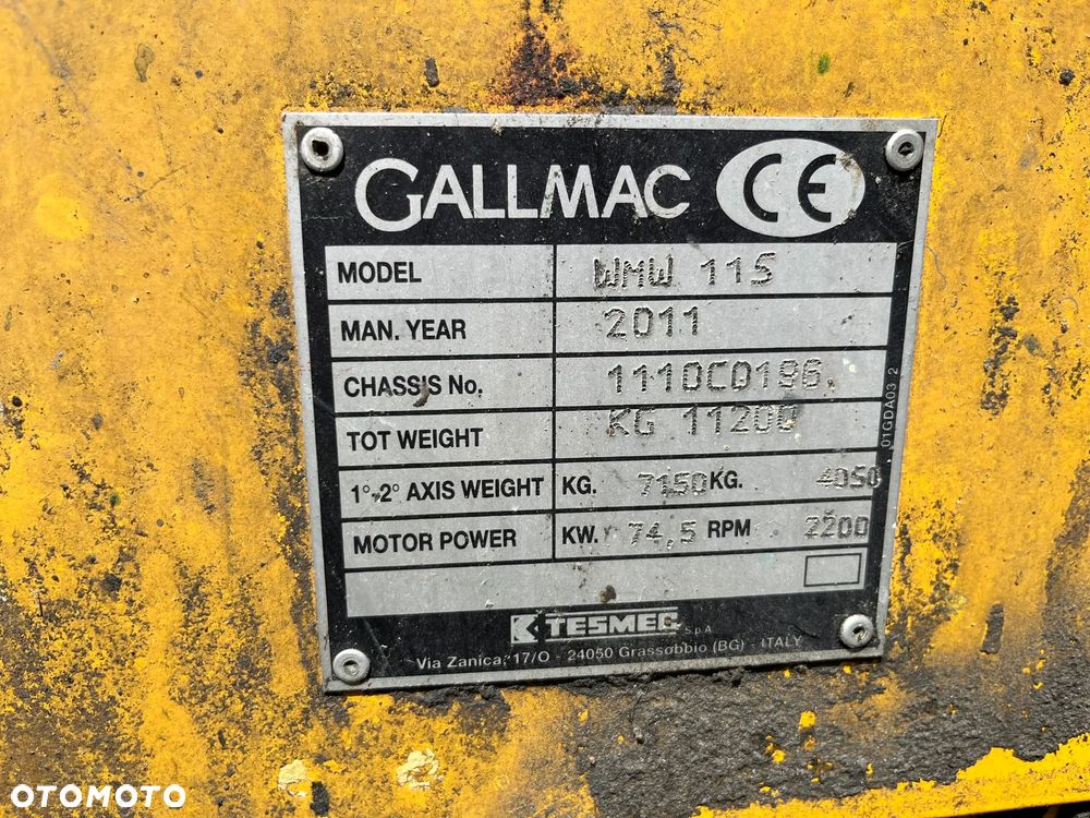Mecalac Gallmac WMW 115 - 2
