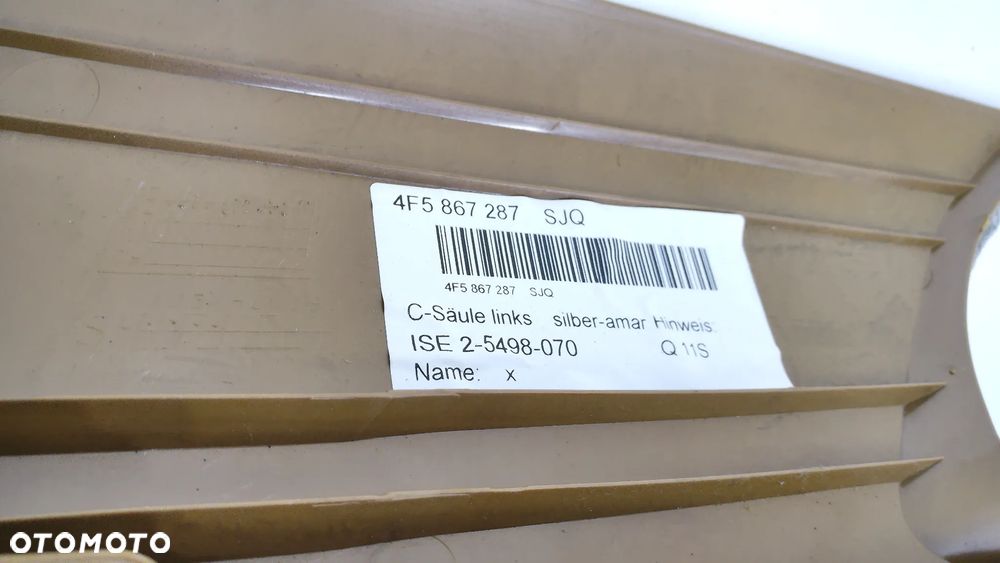 Audi A6 C6 Sedan Kanapa Oparcie Boczki Pasy Brąz - 17