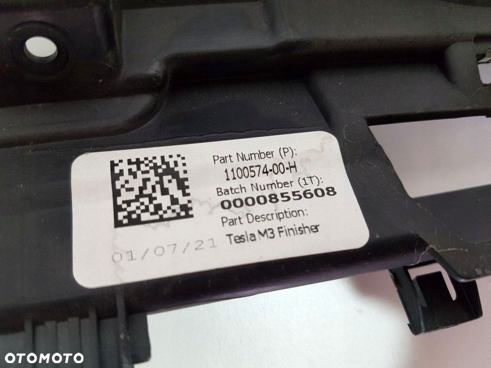 TESLA 3 OSŁONA LISTWA DESKI KONSOLI 1100574-00-H ORYGINAŁ - 3