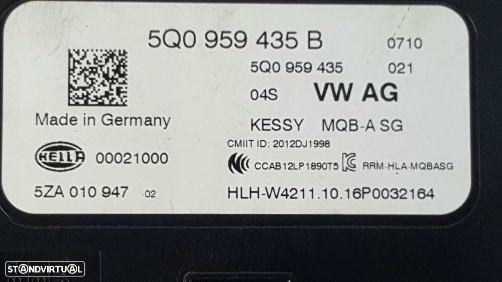 MÓDULO ELETRÓNICO SEAT LEON (5F1) STYLE PLUS - 5