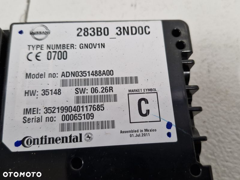 NISSAN LEAF I 1 MODUŁ STEROWNIK 283B03ND0C - 2
