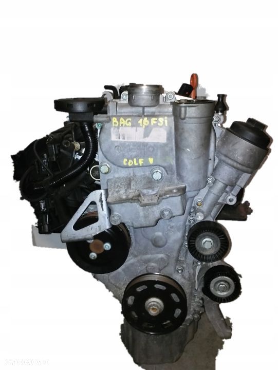 SILNIK SŁUPEK VW GOLF V 5 TOURAN 1.6 FSI BAG AXU - 1