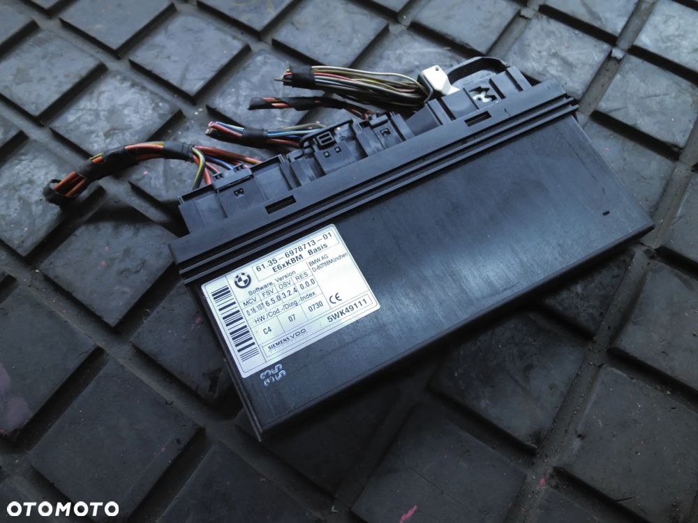 BMW E60 E61 E63 MODUŁ STEROWNIK KOMFORTU 6978713 + WTYCZKI INSTALACJA - 1