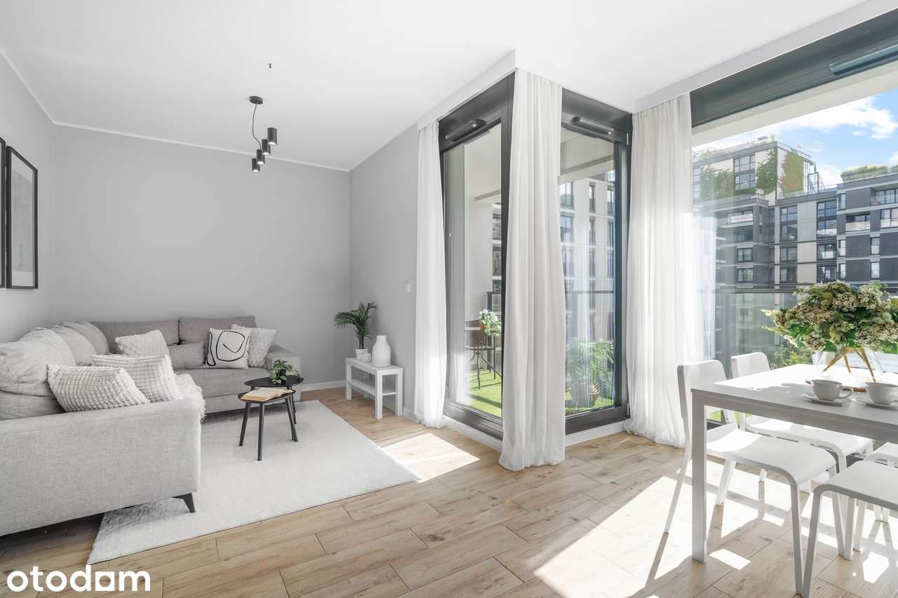 Nowe 2 pokoje z pięknym widokiem na patio | garaż | sPlace Park