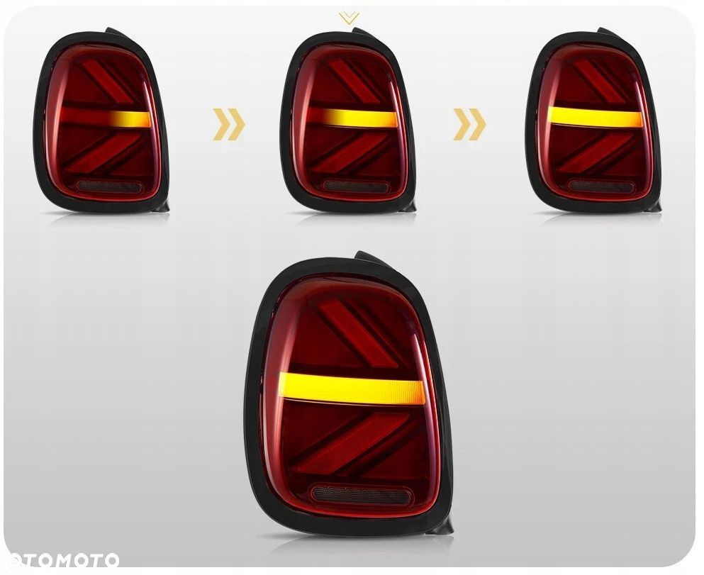 Lampy tylne L+R kpl Vland Led Tuning RED Mini Cooper f55 f56 f57 2014-2017 - 5