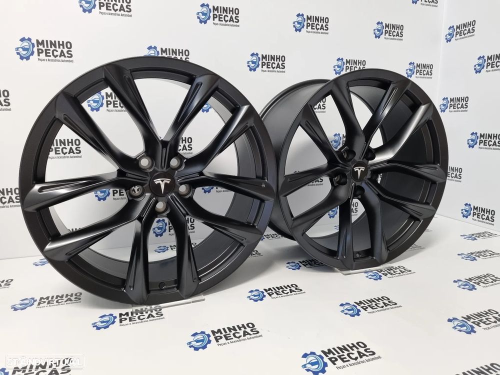 Jantes Tesla Model 3 T Sportline em 21 (5x120) Matt Black - 3