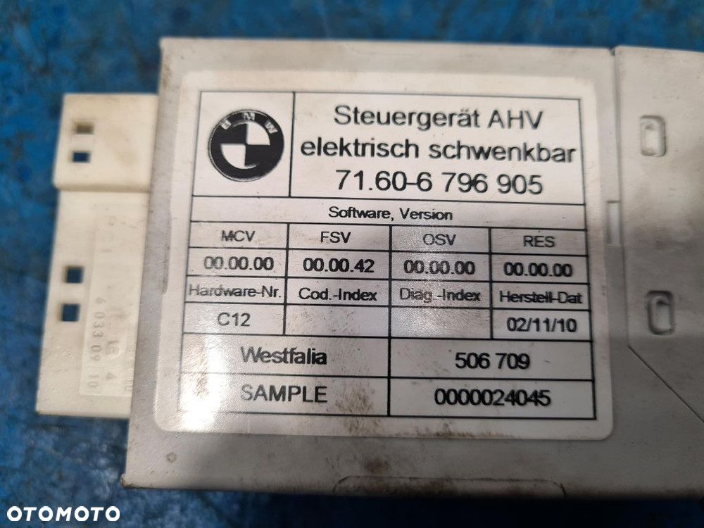BMW 5 F11 STEROWNIK MODUŁ HAKA 6796905 - 2