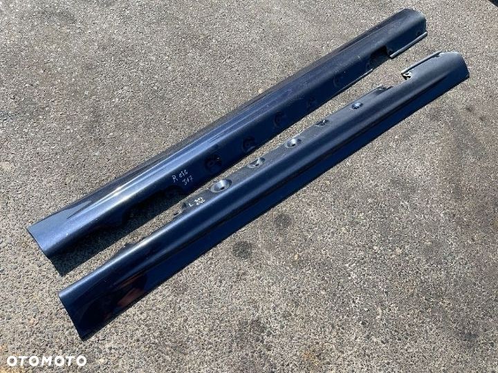 Listwy nakładki progowe komplet osłony Bmw e46 sedan kombi Orientblau 317 - 1