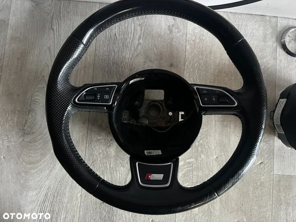 KIEROWNICA SKÓRA MULTIFUNKCYJNA ŁOPATKI AIRBAG AUDI Q3 8U 8U0419091S 8U0880201AC - 2