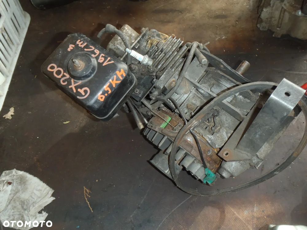 silnik AGEGAT prądnica prądotwórczy zagęszczarka motor blok wał karter rozrusznik gażnik honda gx200 GX 200 196CM3 6,5Km - 1