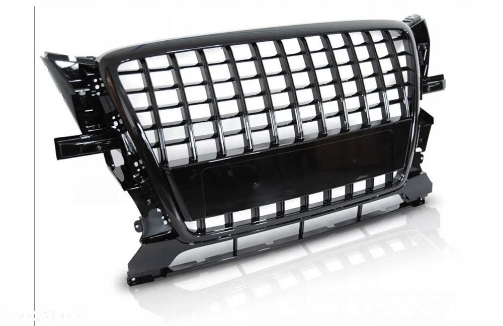 atrapa grill audi q5 08-12 glossy black sport - 1