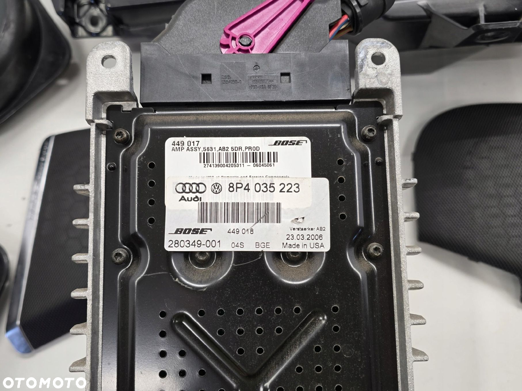 AUDI A3 8P 5D 06R GŁOŚNIKI WZMACNIACZ ZESTAW BOSE - 2