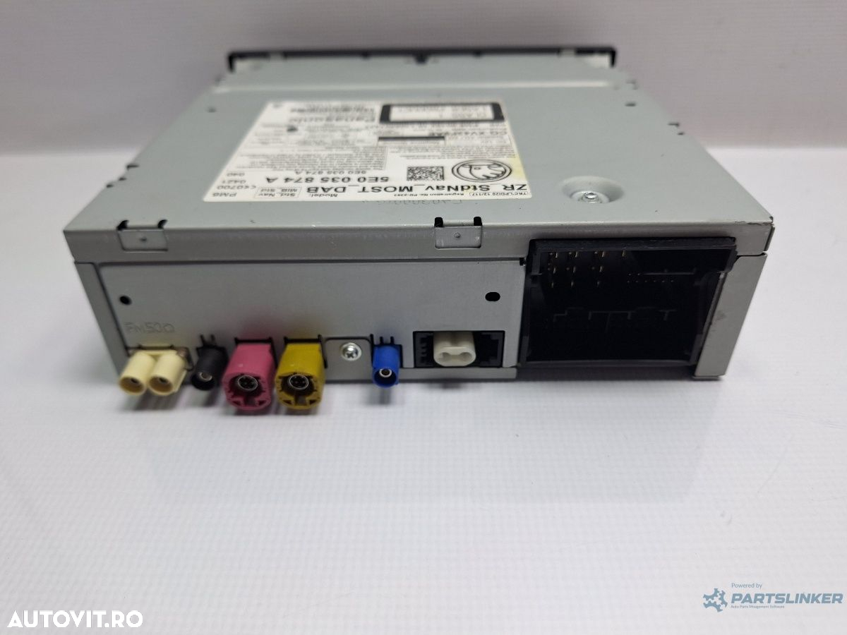 Unitate multimedia SKODA OCTAVIA Combi 5E5 2012 - > TDI CKFC, CRMB, CYKA 5E0035874A - 4