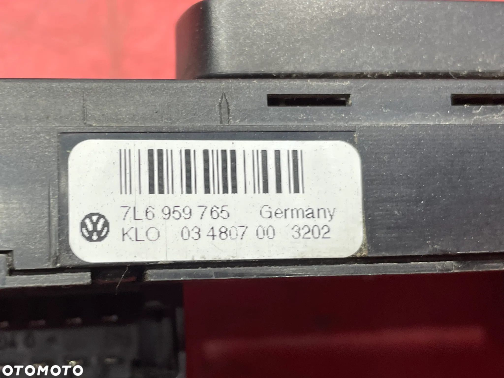 Przełącznik fotela touareg Volkswagen OE 7L6959765 - 3
