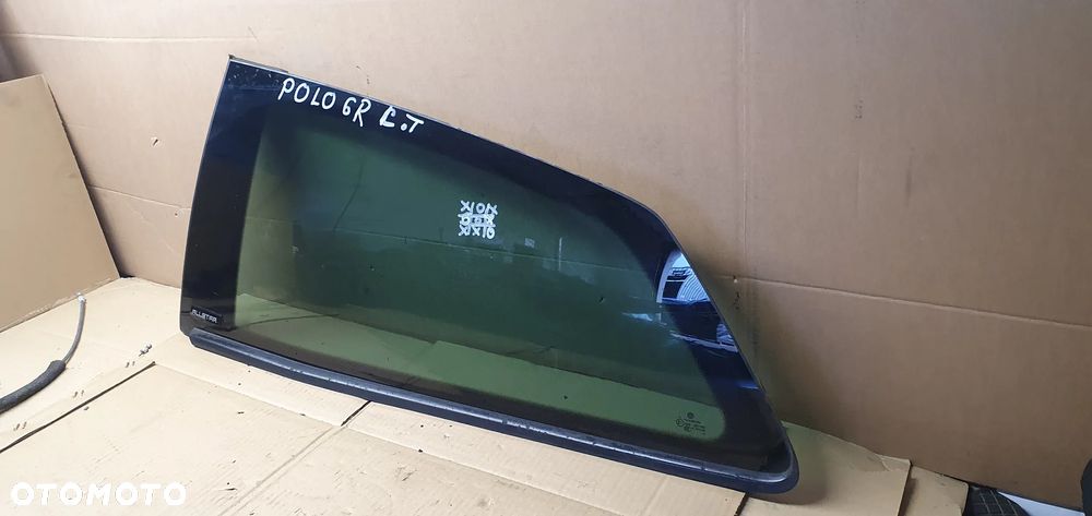 Szyba lewy tył tylna lewa karoseryjna VW Polo V 6R AS3 - 3