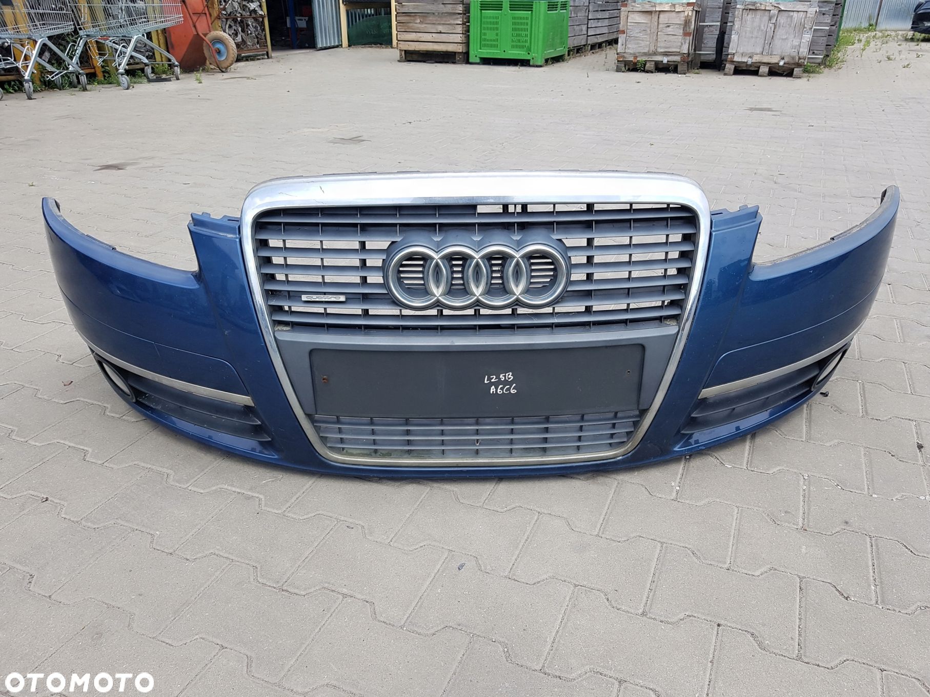 AUDI A6 C6 04-07r ZDERZAK PRZÓD GRILL LZ5B - 1
