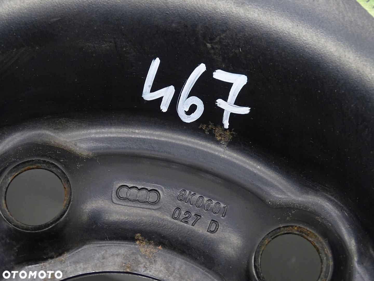 KOŁO DOJAZDOWE ZAPASOWE R19 AUDI A4 B8 A5 8T Q5 8R 5X112 4J ET29 8K0601027D - 8