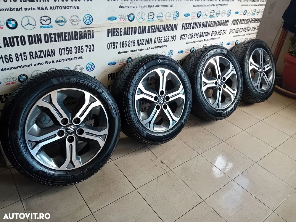 Jante Suzuki Vitara 215/55R17 Anvelope Michelin Dot 3621 5x114.3 Model 2015-2020 Originale Mazda - 1