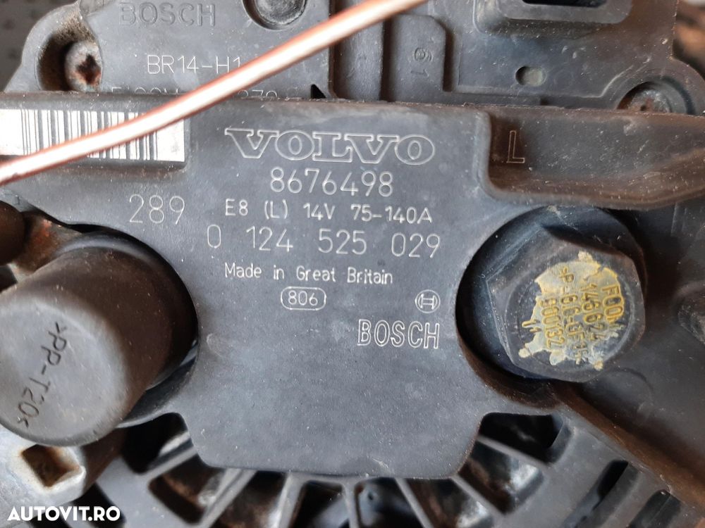 alternator 2.4 d  volvo xc70 v60 v70 s80 s70 v40  8676498 0124525029 - 2