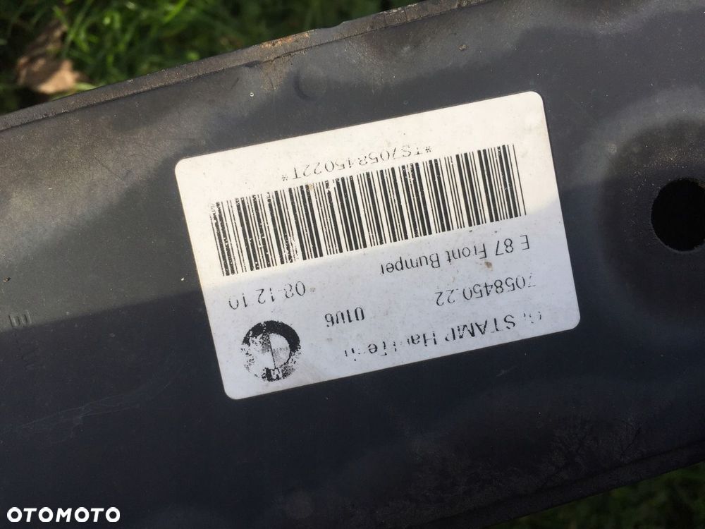 BMW E87 E81 E82 E88 PAS WZMOCNIENIE CZOŁOWE BELKA - 2