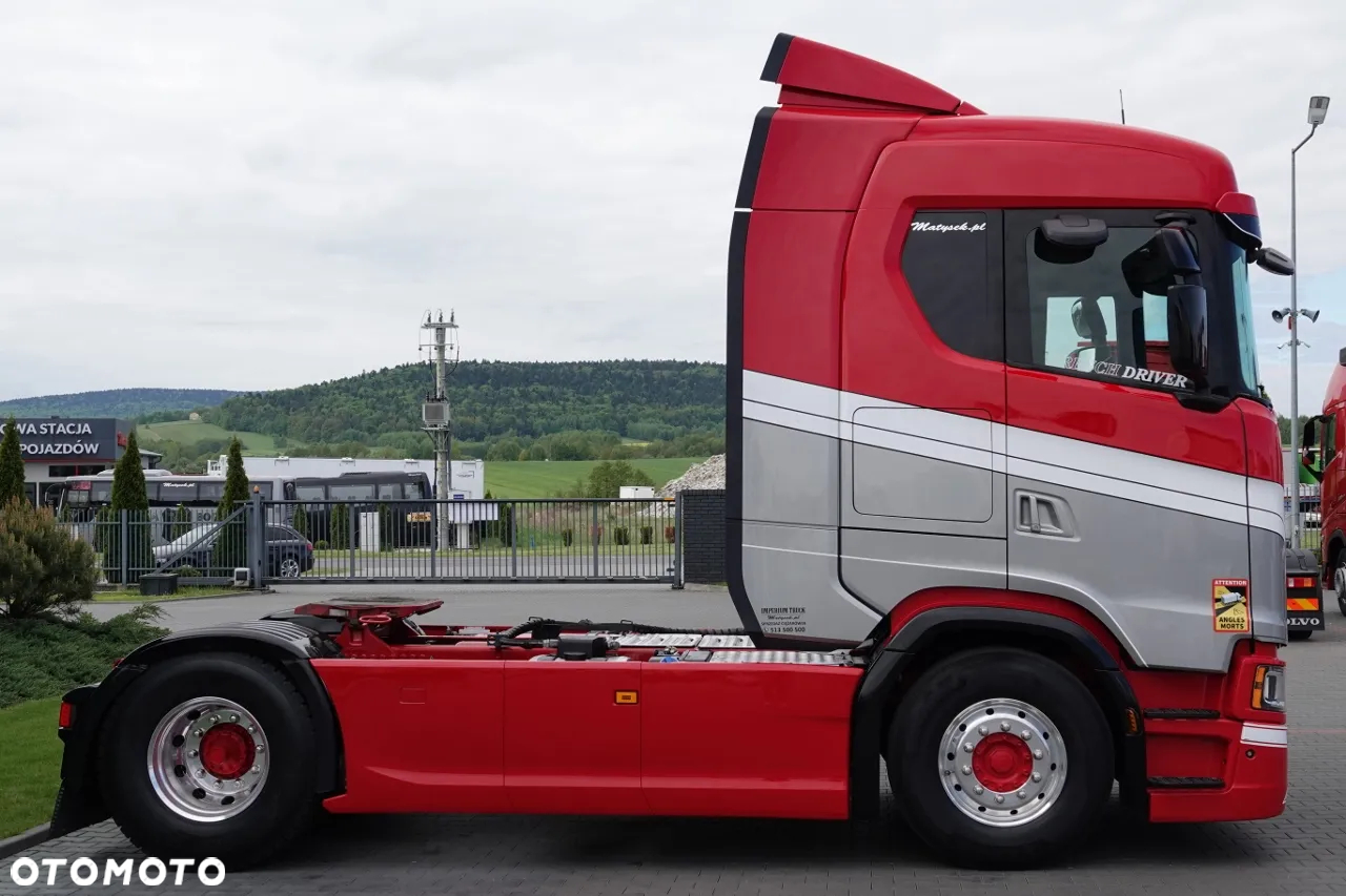 Scania S 500 / RETARDER / HYDARAULIKA / PRZÓD NA PODUSZKACH / KLIMA POSTOJOWA / ALUFELGI / OPONY 100% / PO KONTRAKCIE SERWISOWYM / SPROWADZONY - 9