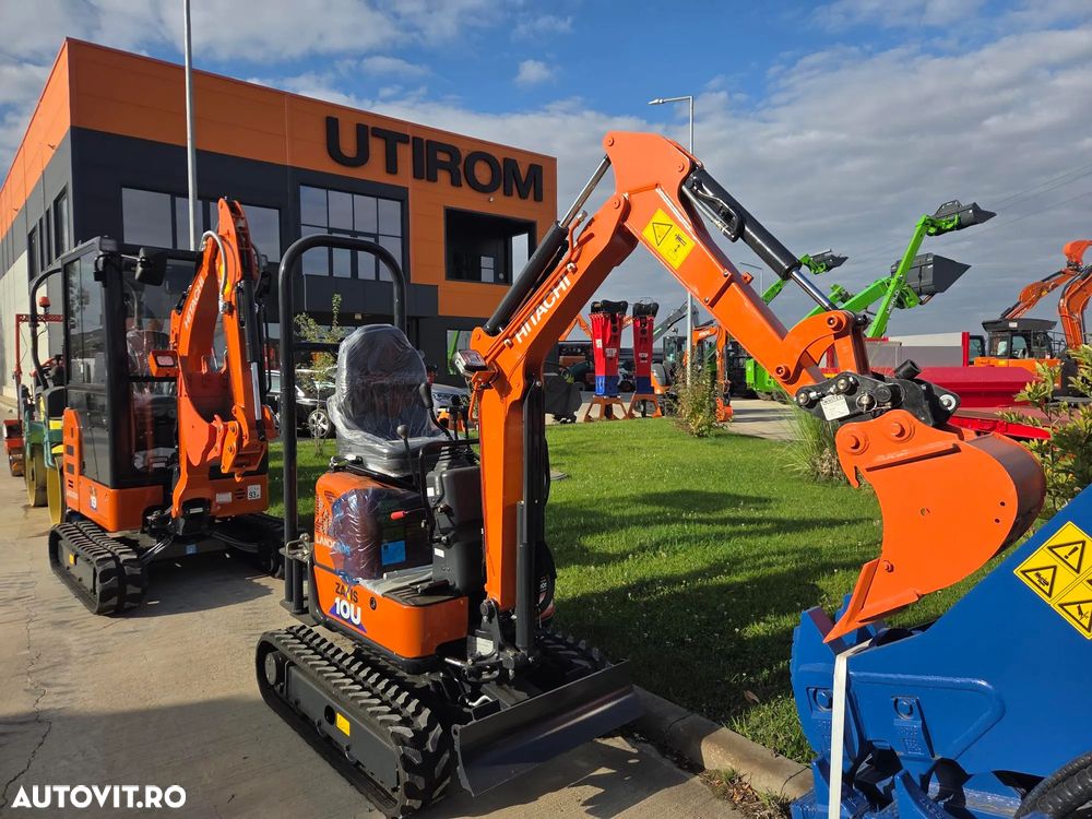 Hitachi ZX10U-6, 1,3tone, adancime sapare 2m, ridica 750kg, senile extensibile, rotire in gabarit, lama nivelare, latime 0,78m, inst picon, CUPLA RAPIDA+3 CUPE NOI, produs in JAPONIA, posibilitate leasing 5 ani, 1 an garantie-PROMOTIE 19.500 Eur+Tva - 4